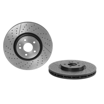 Brembo Front Premium UV Coated Brake Rotors Pair New Brembo for Mercedes CLA45 AMG Brembo Front Premium UV Coated Brake Rotors Pair New Brembo for Mercedes CLA45 AMG