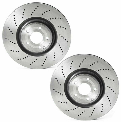 Brembo Front Drilled 360mm Disc Brake Rotor Pair New Brembo for Mercedes R230 R172 W211