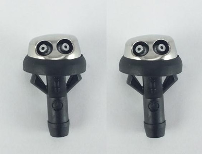 Genuine Mercedes-Benz Windshield Washer Jet Nozzles, Pair New OEM C107 R107 W114 W115 W123