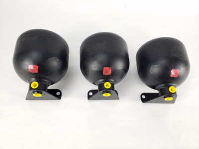 Genuine Mercedes-Benz SLS Accumulators for Hydraulic Suspension, Front Set of 3, New OEM W116 450SEL 6.9