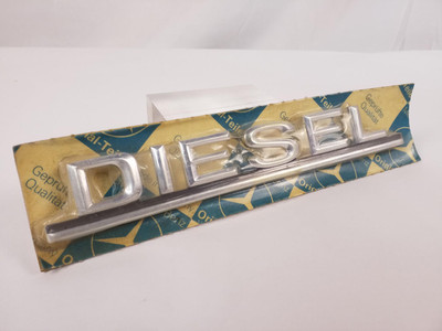 Genuine Mercedes-Benz Diesel Trunk Emblem NOS New W123 
