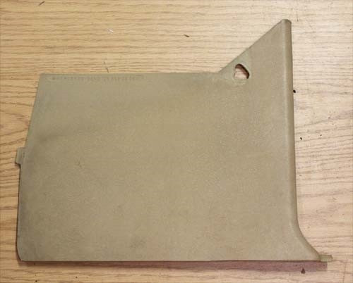 Kick Panel Trim Passenger's Right Side Parchment W123 '80-'84