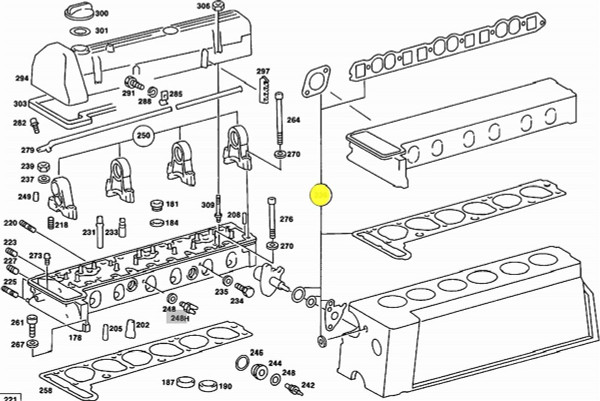 Genuine Mercedes-Benz Engine Cylinder Head Gasket Set New OEM M123 Gas W123 Genuine Mercedes-Benz Engine Cylinder Head Gasket Set New OEM M123 Gas W123