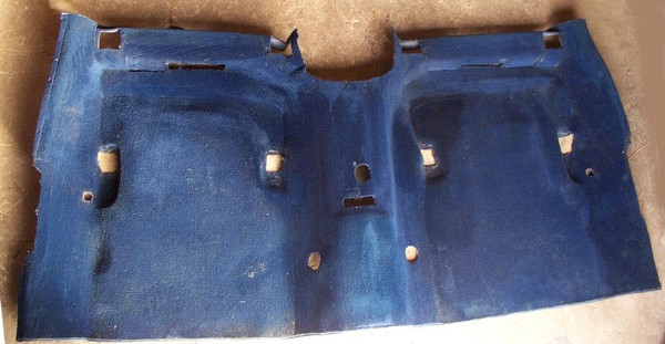 Genuine Mercedes-Benz Carpet Rear Left and Right Blue Velour W126 Sedan SWB