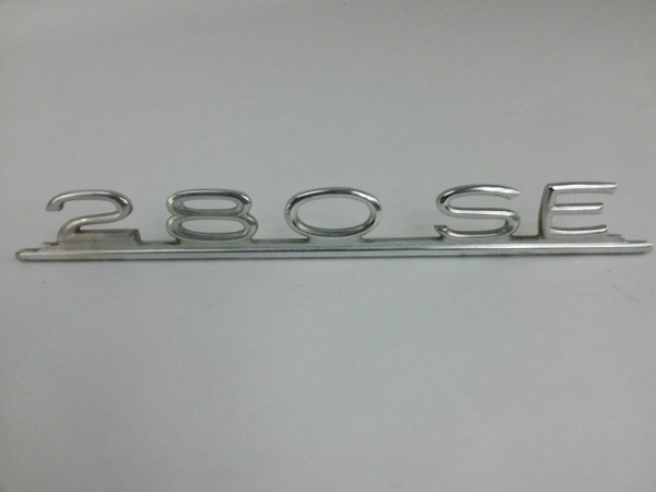 Genuine Mercedes-Benz Trunk Lid Chrome 280SE Model Emblem W108 W111 SWB