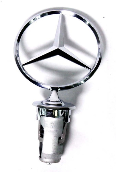 Genuine Mercedes-Benz Hood Star Ornament w/ Spring New OEM W123 W124 W126 W201