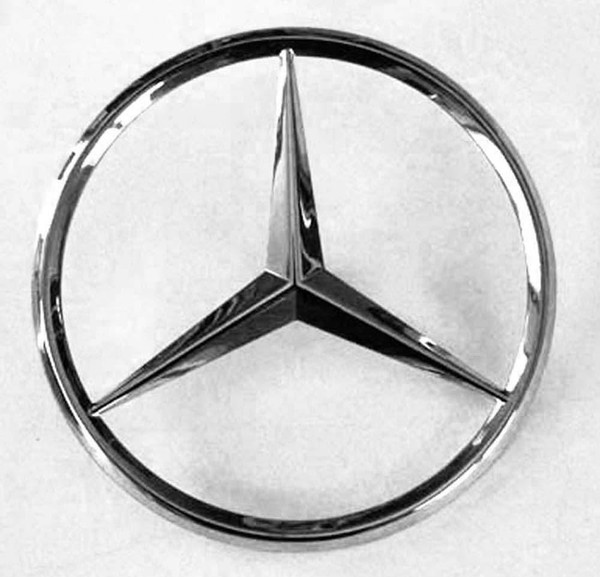 Genuine Mercedes-Benz Trunk Lid Chrome Star Emblem W123 W126 Gen 1 Coupe Sedan