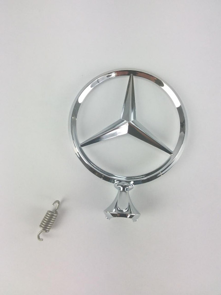 Genuine Mercedes-Benz Hood Star Ornament w/ Spring New OEM W110 W111 W112