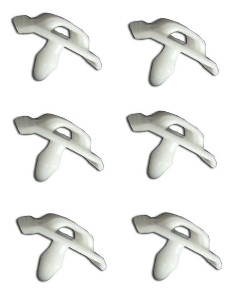 Genuine Mercedes-Benz Fastener Clips for Lower Moulding, Set of 6, New OEM W108 W109 W110 W111 W114 W115