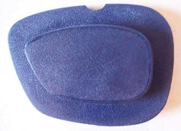 Genuine Mercedes-Benz Front Seat Belt Anchor Trim Plastic, Left Blue W126