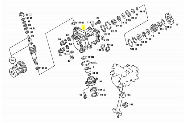Genuine Mercedes-Benz Power Steering Gear Box W116 US