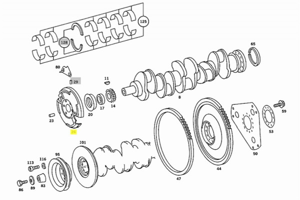 Genuine Mercedes-Benz Crankshaft Harmonic Balancer New OEM OM617 NA Diesel W115 W123 Genuine Mercedes-Benz Crankshaft Harmonic Balancer New OEM OM617 NA Diesel W115 W123