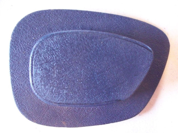 Genuine Mercedes-Benz Front Seat Belt Anchor Trim Plastic, Right Blue W126 80-91