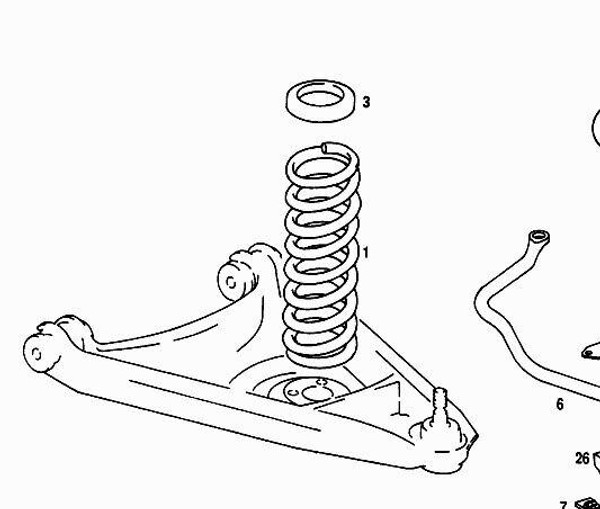 Genuine Mercedes-Benz Front Coil Springs Pair New OEM W114 W115 R107 EU