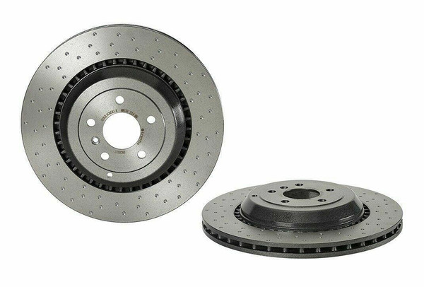Brembo Front Disc Brake Rotors Drilled PV Pair New Brembo for Mercedes C117 X156