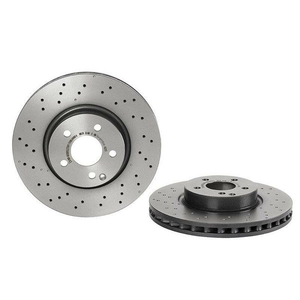 Brembo Front Brake Disc Rotors Drilled 330mm Pair New Brembo for Mercedes W211 W220 4Matic