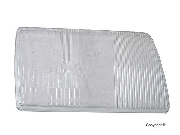 Genuine Mercedes-Benz Euro Headlight Lens, Right New OEM W126 Sedan