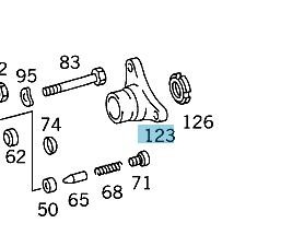 Genuine Mercedes-Benz Output Flange Yoke nut for a 717.4 Transmisssion 