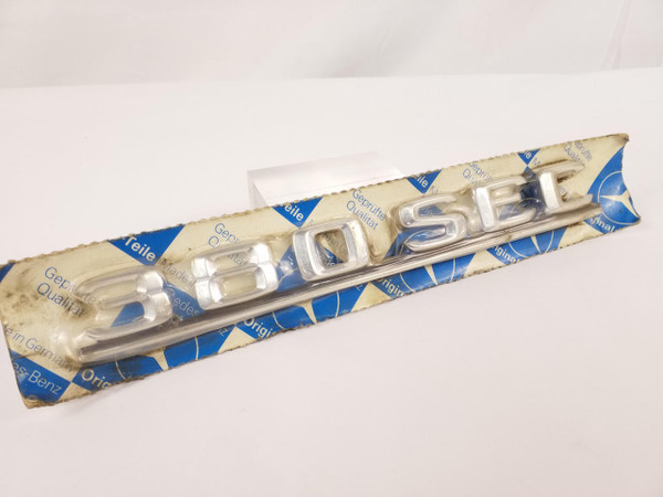 Genuine Mercedes-Benz 380SEC Trunk Emblem NOS New W126 