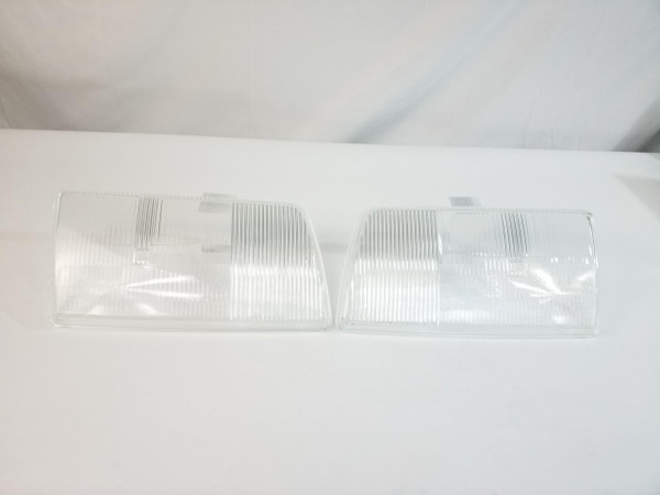 Genuine Mercedes-Benz Euro Headlight Lens Pair NOS New W126 