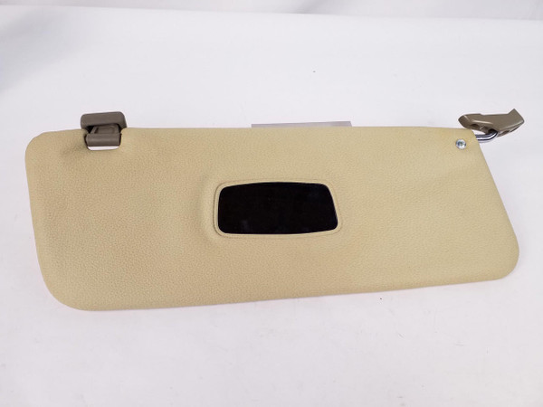 Genuine Mercedes-Benz Sun Visor with Rod and Clips Right Parchment NOS New R107 