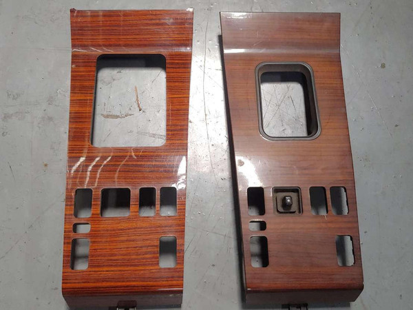 Genuine Mercedes-Benz Shifter Console Surround Wood Trim Zebrano W124 Early