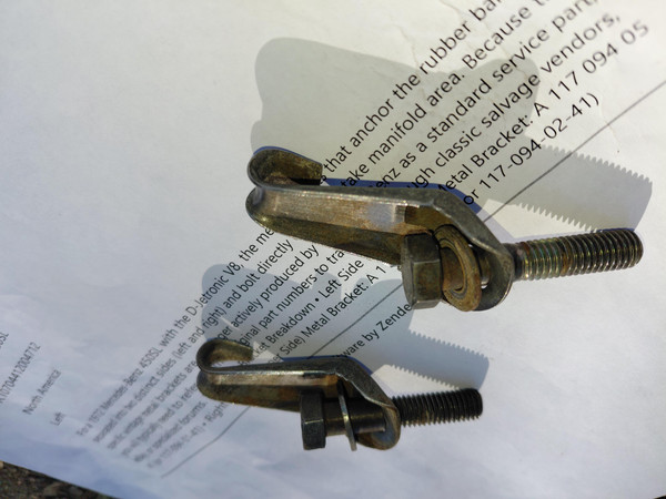 Genuine Mercedes-Benz Brackets, 107 used oem, X2 