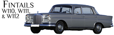 Classic Mercedes-Benz Fintails W110 W111 W112 Parts