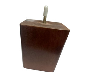 4 Inch Tall Rectangular Wooden Leg For Sofas and Chairs