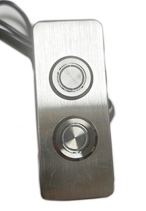 eMoMo Brushed Aluminum 2 Button Switch for Recliner Lift Chair