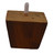 Replacement sofa sectional couch loveseat or ottoman furniture leg by Recliner-Handles. This leg is solid wood carve rectangular modern style leg with a 5/16" hanger bolt. This replacement leg is 3" tall and 4" across the top at the widest section.