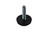 Adjustable black plastic leveler furniture glides screw style set of 4. These glides measure 1 inch in diameter and feature a 3/16 inch diameter screw that is 1 inch long. These glides can be used to level by adjusting how much each glide is screwed in. Glides have polyethylene head to prevent scratches on hardwoods and laminates. Contact customer service for additional information and bulk pricing.