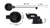 FR Flapper Style Recliner Release Handle and Cable, 3.25" Exposed Wire