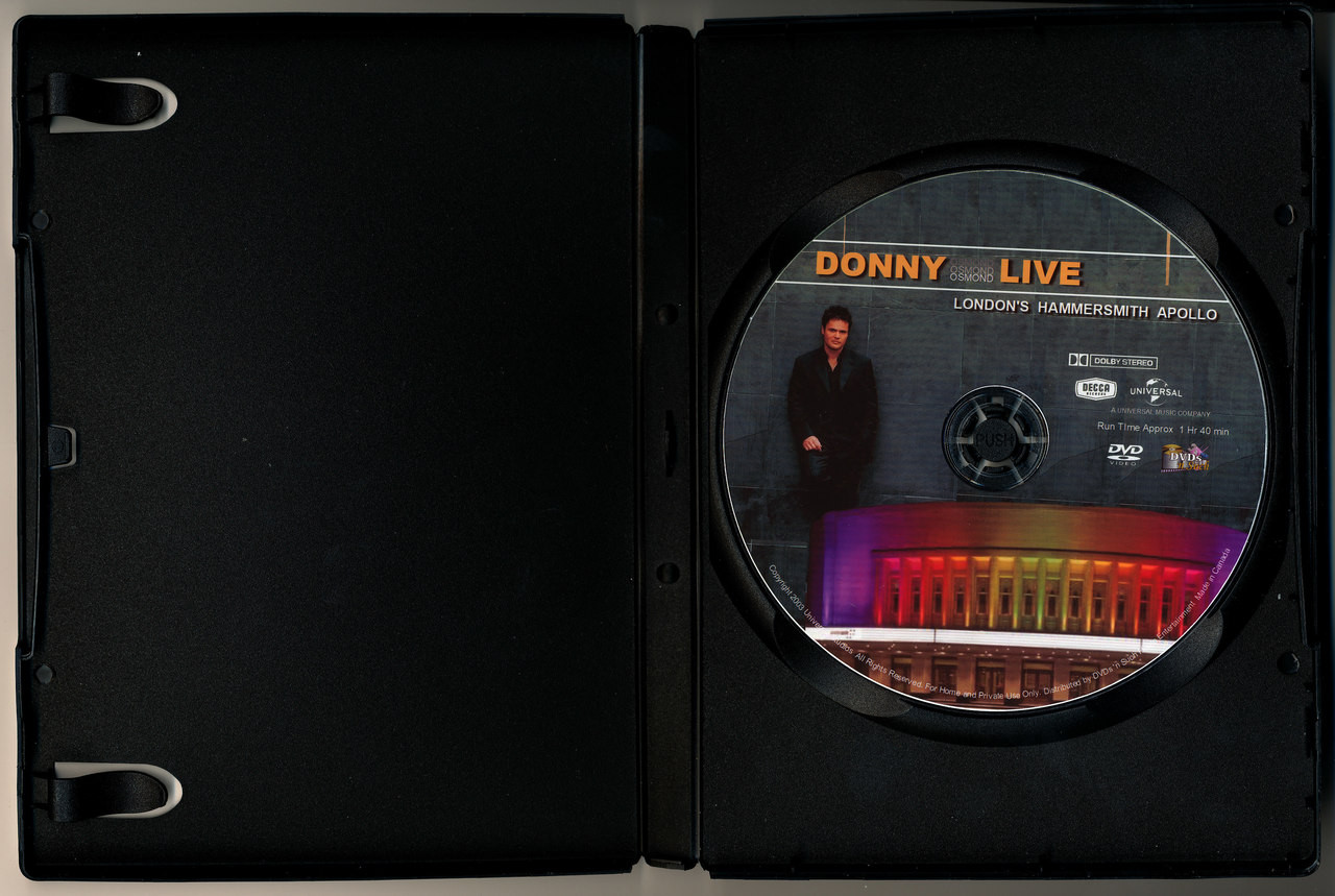 Donny Osmond Live London's Hammersmith Apollo - DVDs 'nSuch