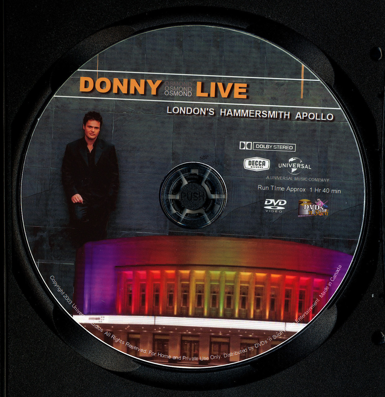 (未使用･未開封品)2011-Live from the Hammersmith Apollo [DVD] Donny Osmond Live London's Hammersmith Apollo - DVDs 'nSuch