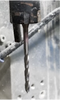 3.8mm x 90mm x 50mm x 8mm Step Shank 2 Flute End Mill Drill Point