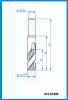 12mm x 75mm x 50mm x 10mm   Step shaft 2 flute carbide end mill