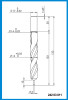 3mm x 133mm x  103mm x 12mm Center Drill Point, Carbide