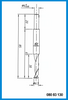 6.5mm x 85mm x 65mm x 8mm Flat End z2, HSS