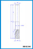 8mm x 21mm x 40mm x 80mm x 8mm z3 End Mill, Carbide (3 flute)