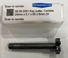 20mm x 5.1mm x 60mm x 8mm Z6 Key cutter, Carbide