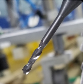 3.2mm x 70mm x 30mm x 8mm Step Shank 2 Flute End Mill Drill Point