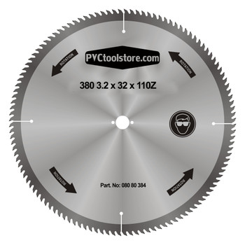 380mm x 3.2mm x 32mm x 110Z  Sawblade, Carbide Tipped