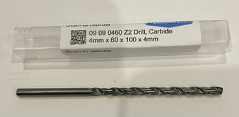 4mm x 60mm x 100mm x 4mm Z2 Drill, Carbide