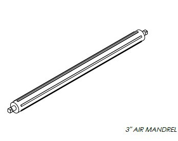Mandril 75cm / 3 inch for Haffner SAC-845 and SAC-855