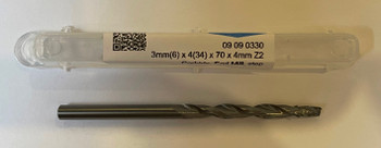 3mm(6) x 4mm (30) x 70mm x 4mm Z2 Carbide, End Mill, Step