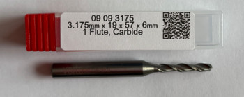 3.175mm x 19mm x 57mm x 6mm Z2 Carbide, End Mill