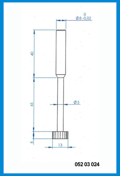 13mm x 91mm x 6mm x 8mm T slot cutter with tapered shank, Carbide