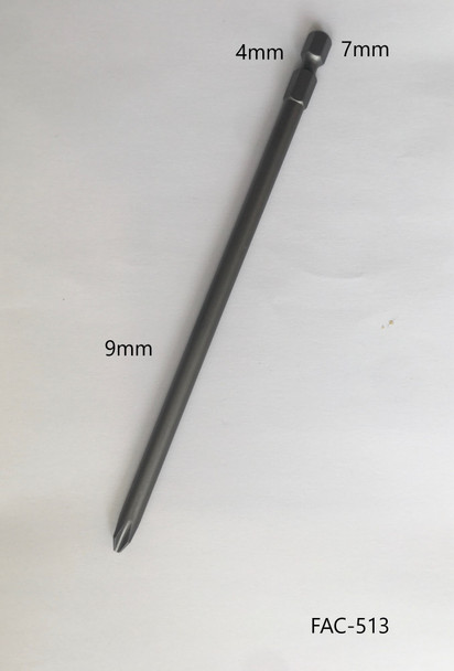 FAC513 1/4'' Hex Bit PH#2  6"length
