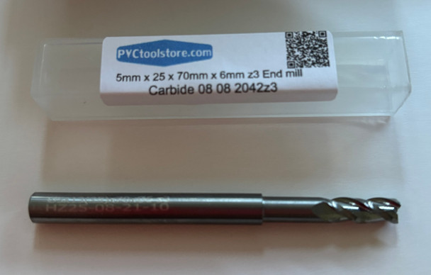5mm (13mm) x 25mm x 70mm x 6mm End Mill, Z3 Carbide